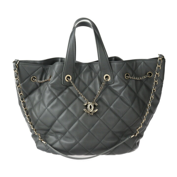 楽天市場】美品 CHANEL シャネル 巾着 2WAY バッグ マトラッセ  