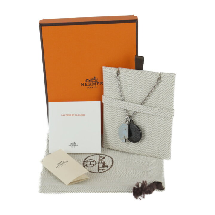 楽天市場】超美品 HERMES エルメス カルーセル ネックレス 077325FP  