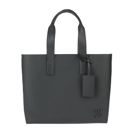 新古未使用展示品 LOUIS VUITTON ルイ ヴィトン パイロット・トート トートバッグ M24771 レザー ブラック LVイニシャル ビトン【本物保証】【中古】