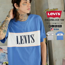 【メール便対応】Levis Premium リーバイス プレミアム Tシャツ メンズ 大きいサイズ 半袖 春 夏 アメカジ ストリート ファッション AUTHENTIC COLORBLOCK TEE 85642-0000 85642-0001 おうちコーデ