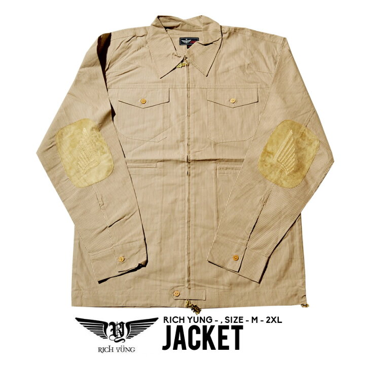 楽天市場】RICH YUNG リッチヤング ジャケット ミリタリージャケット  