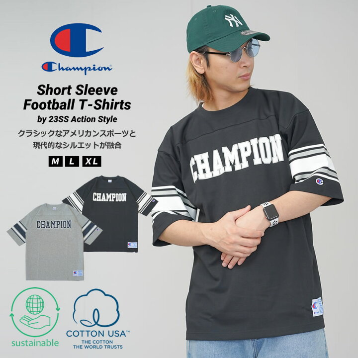 楽天市場】【メール便対応】Champion チャンピオン フットボールT 
