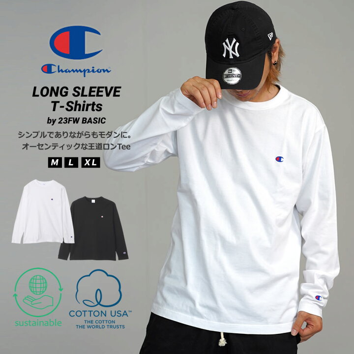 楽天市場】チャンピオン ロングスリーブTシャツ ロンT 長袖Tシャツ 