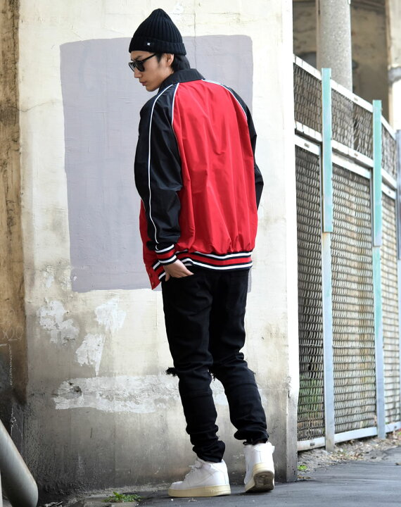 楽天市場 ジャケット メンズ 大きいサイズ 春 コーチジャケット ストリート系 B系 ファッション おうちコーデ ストリートファッション Third