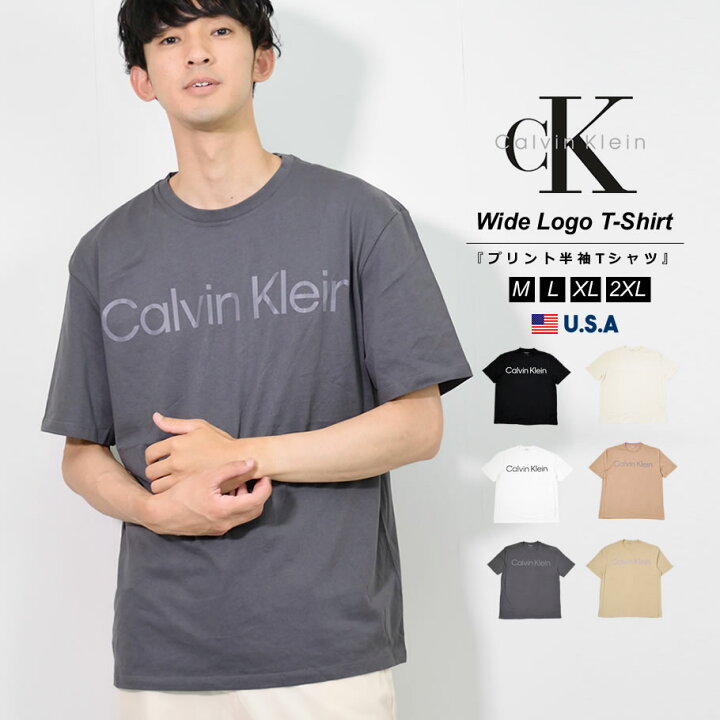 楽天市場】【メール便対応】カルバンクライン tシャツ メンズ サークル 