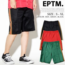 EPTM エピトミ ハーフパンツ トラックショーツ メンズ ジャージ B系 ファッション ヒップホップ ストリート系 おうちコーデ