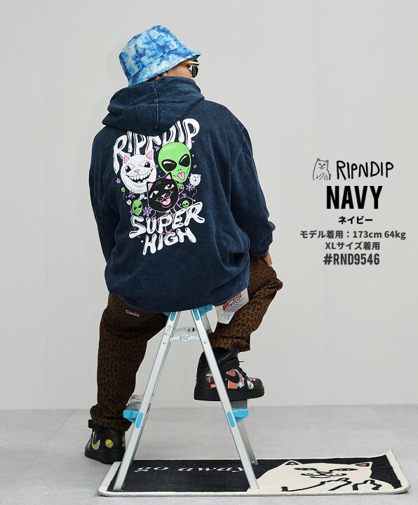 楽天市場】RIPNDIP リップンディップ プルオーバーパーカー メンズ 