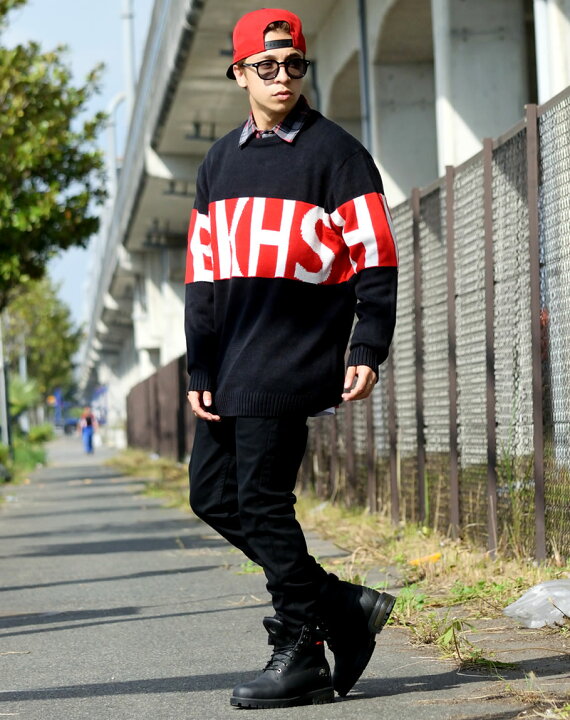 楽天市場 セーター メンズ ブランド ニット 秋冬 大きいサイズ ゆったり オーバーサイズ 韓国 ファッション ストリート系 おうちコーデ ストリートファッション Third