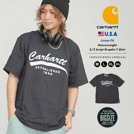 【メール便対応】Carhartt カーハート tシャツ メンズ 半袖 Tシャツ ロゴ ストリート ファッション アメカジ メンズ アメリカ USモデル 大きいサイズ M L XL 2XL LL 3L 105710 グラフィックデザイン