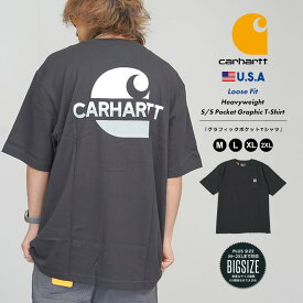 【メール便対応】Carhartt カーハート tシャツ メンズ 半袖 ポケット Tシャツ ポケT ロゴ ストリート ファッション アメカジ メンズ アメリカ USモデル 大きいサイズ M L XL 2XL LL 3L 105710 グラフィックデザイン バックプリント