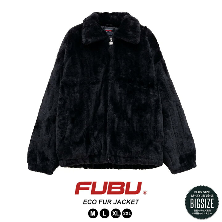 楽天市場】FUBU フブ エコファー ジャケット メンズ アウター ブル損 