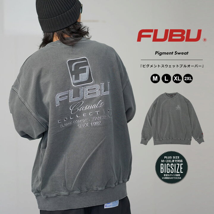 楽天市場】FUBU フブ トレーナー メンズ 裏毛 スウェット プルオーバー 