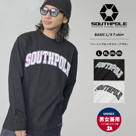 【メール便対応】サウスポール SOUTHPOLE tシャツ メンズ 長袖 Tシャツ ロンT メンズ 無地 ベーシック ストリート ファッション アメカジ メンズ アメリカ USモデル 大きいサイズ L XL 2XL LL 3L