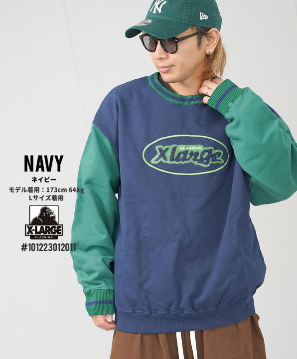 XLARGE」 スウェットカットソー L ネイビー メンズ 楽天市場】XLARGE 