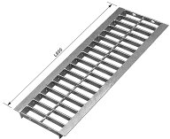 グレーチング 溝幅150用 荷重:T-2(乗用車) HGU150-19L600 U字溝用 普及型L=600 法山本店