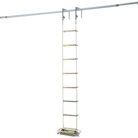 ピカ　避難用ロープはしご　EK型10m　上部取付金具：窓枠用EKF-1付　（1本）　品番：EK-10