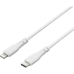 obt@[ BUFFALO USB2.0 Type-C - Lightning PDΉP[u 2.0m zCg (1) iԁFBU2CL20WH