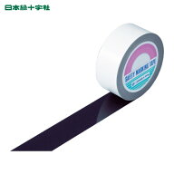 日本緑十字社 ガードテープ(ラインテープ) 黒 GT-501BK 50mm幅×100m 屋内用 (1巻) 148057