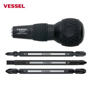 �x�b�Z�� VESSEL 220W-3 �{�[���O���b�v���փh���C�o�[�Z�b�g No.220W-3(�r�b�g3�{�g) (1Pk)
