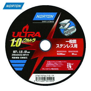 NORTON �m�[�g�� �ؒf�u�� �E���g�� 107mm×1.0mm (10��) �i�ԁF2TWC107ULT101P