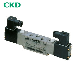 CKD �d���� �p�C���b�g��5�|�[�g�كZ���b�N�X�o���u 4F�V���[�Y 3C Rp1/4 AC200V (1��) �i�ԁF4F220-08-AC200V