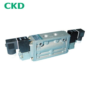 CKD 4F120-08-AC100V �d���� �p�C���b�g��5�|�[�g�كZ���b�N�X�o���u 4F�V���[�Y 2C Rp1/4 AC100V (1��)
