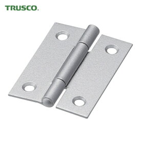 トラスコ TRUSCO スチール製厚口蝶番 シルバー塗装仕上げ 全長51mm （10個入） (1袋) 品番：888-51SV
