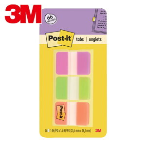 3M �X���[�G�� �|�X�g�E�C�b�g ����v�ȃC���f�b�N�X 38X25.4mm 66�� 3�F (1Pk) 686-PGO
