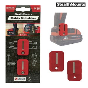 StealthMounts BH-M18-S-RED-2 �c�[���z���_�[ �~���E�H�[�L�[M18�pStubby�r�b�g�z���_�[ ���b�h 2 �� (1��)