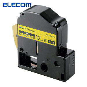 �G���R�� ELECOM CTC-KSC12Y �e�v��PRO�p�݊��e�[�v �p�X�e�� �C�G���[ ������ 8m 12mm�� (1��)