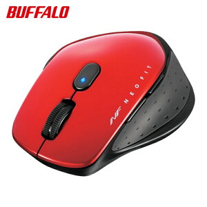 �o�b�t�@���[ BUFFALO ���� BlueLED 5�{�^�� NEOFIT�}�E�X M�T�C�Y ���b�h (1��) �i�ԁFBSMBW510MRD