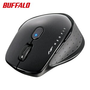 �o�b�t�@���[ BUFFALO ���� BlueLED 5�{�^�� NEOFIT�}�E�X M�T�C�Y �u���b�N (1��) �i�ԁFBSMBW510MBK