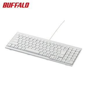 �o�b�t�@���[ BUFFALO USB�ڑ� �L���X�����L�[�{�[�h �z���C�g (1��) �i�ԁFBSKBU14WH