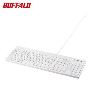 �o�b�t�@���[ BUFFALO �L���t���L�[�{�[�h �R�ێd�l�E�h���h�o�L�[�{�[�h �z���C�g (1��) �i�ԁFBSKBU520WHZ