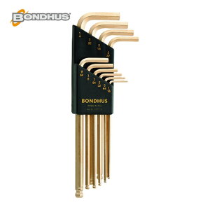 �{���_�X BONDHUS BLX10G �{�[���|�C���g L-�����`�Z�b�g �����O �S�[���h �C���` �Z�b�g10�{�g(1/16-1/4) (1S)