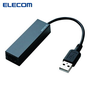 �G���R�� ELECOM EDC-FUA2-B USB2.0 LAN�A�_�v�^�[ Type-A �u���b�N (1��)