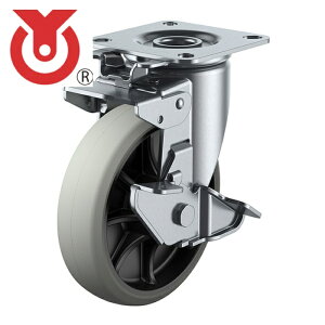 ���[�G�C GUJ2K-150S �v���[�g�� ���� �L���X�^�[ �E���^�� �ԗ֌a150mm ����Œ�E�X�g�b�p�[�t�� J�^�C�v J2K-S�^ ��t���@80×80(75×75) (1��)