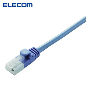 �G���R�� ELECOM LD-CTT/BU10/RS Cat5e�Ή��c���܂�h�~LAN�P�[�u�� 10m �u���[ (1�{)