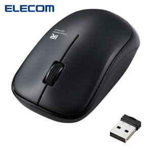 �G���R�� ELECOM M-IR07DRSKBK IR�}�E�X ENELO�V���[�Y ���� 3�{�^�� �ȓd�� �É��{�^�� �R�� �u���b�N (1��)
