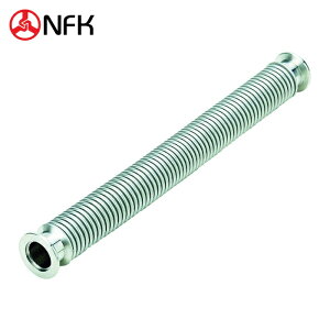 �썑�t���L NFK NK2300KF-CLT-316L/304-25-500 KF�t�����W���^��t���L�V�u���z�[�X �p��SUS304(�`���[�uSUS316L) KF25×500L (1�{)