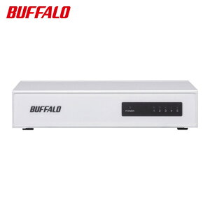 �o�b�t�@���[ 10/100Mbps�Ή� �X�C�b�`���OHub ����➑�/�d���������f�� 5�|�[�g �z���C�g (1��) LSW4-TX-5NS/WHD