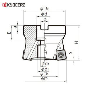 ���Z�� KYOCERA MFH063R-14-5T-22M ������J�b�^ MFH Harrier �t�F�[�X�~��(SOMT14�^�C�v)�~���d�l �n�a63mm �n��5�� �S��50mm (1�{)