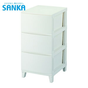 SANKA �T���J �`�F�X�g 3�i �Ԍ� 340mm ���[���X�V�F�[�h 343 �z���C�g (1��) �i�ԁFRSD-S343WH