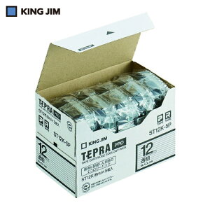 �L���O�W�� KING JIM �e�v�� PRO�e�[�v 12mm �G�R�p�b�N�i5����j/�������x��/������ ����8m (1Pk) �i�ԁFST12K-5P