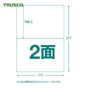 �g���X�R TRUSCO �}���`���x���V�[�� A4 2�� 100���� ���x���T�C�Y 210X148.5 (1Pk) TLS-A4-2-100