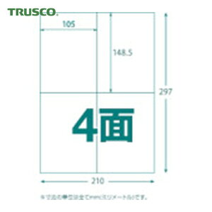 �g���X�R TRUSCO �}���`���x���V�[�� A4 4�� 100���� ���x���T�C�Y 105X148.5 (1Pk) TLS-A4-4-100
