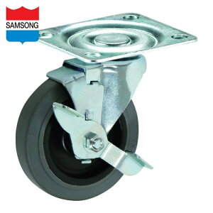 SAMSONG TP3650-01-MIR-TLB �v���[�g���y�׏d�p�L���X�^�[ 127mm ���݃X�g�b�p�[�t�� (1��)