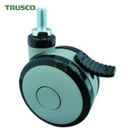 トラスコ TRUSCO ねじ込み双輪キャスター エラストマー車輪 自在ストッパー付 Φ100 M12 (1個) TDGGS100-…