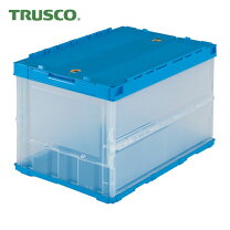 楽天市場】trusco 薄型折りたたみコンテナ 半透明 50lの通販