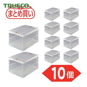 �g���X�R TRUSCO (�܂Ƃߔ���)�I���R�� ���^�܂肽���݃R���e�i 75L �X���C�h���b�N�t�^�t ���� 10�� (1S) TR-C75B-TM-10P